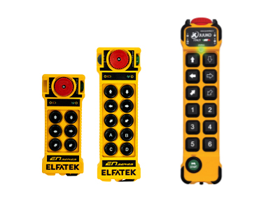 Wired crane pendant control with push buttons