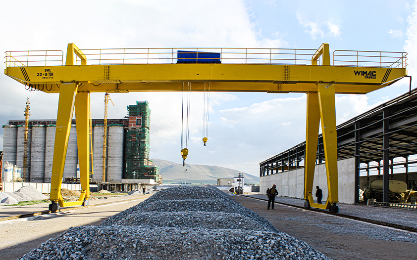 Long-span double girder gantry crane &mdash; FEM and ISO certified heavy-duty portal crane by Wimac Crane Turkey