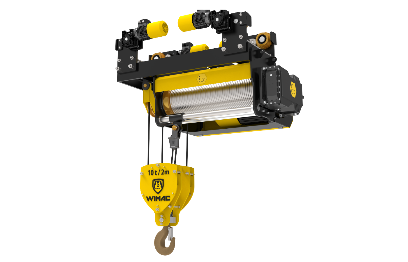 Wimac Ex-Proof Standard Monorail Hoist — 10t / 2m