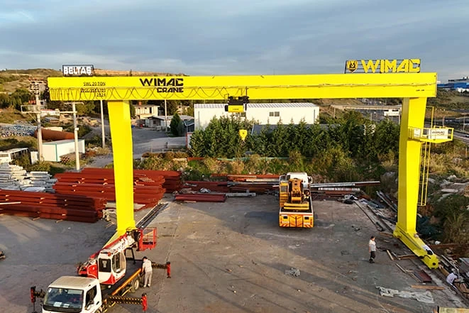 L-type-crane-installation